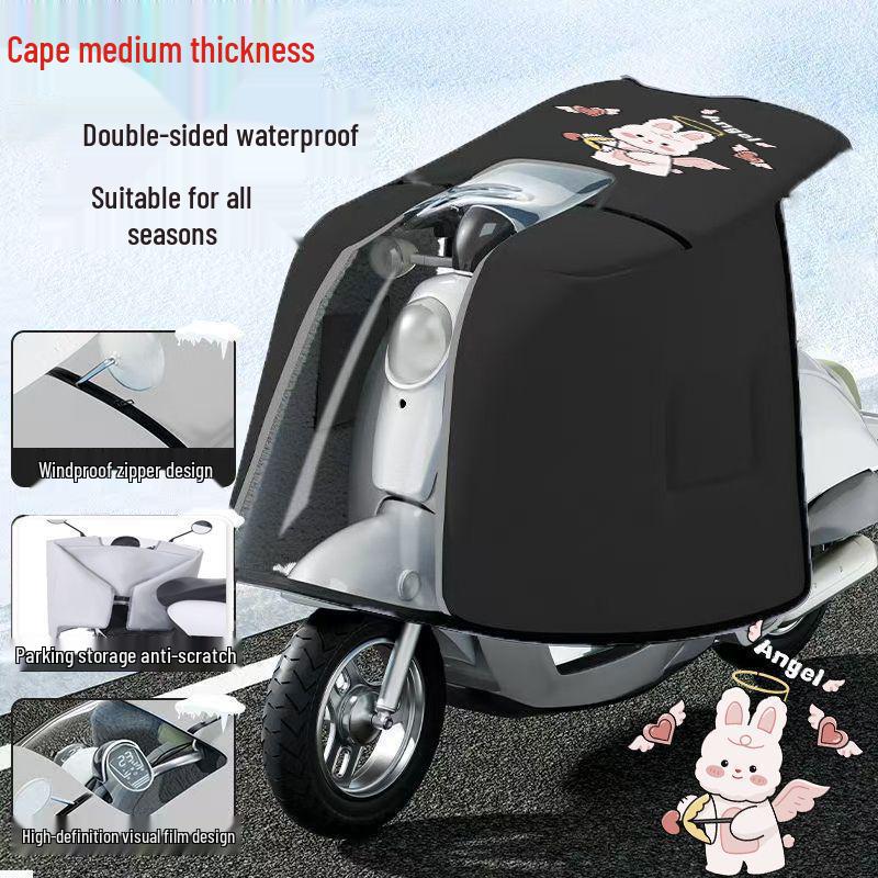 Ganzjahres-Doppelseitige Wasserdichte Windschutzscheibe für Elektrofahrräder