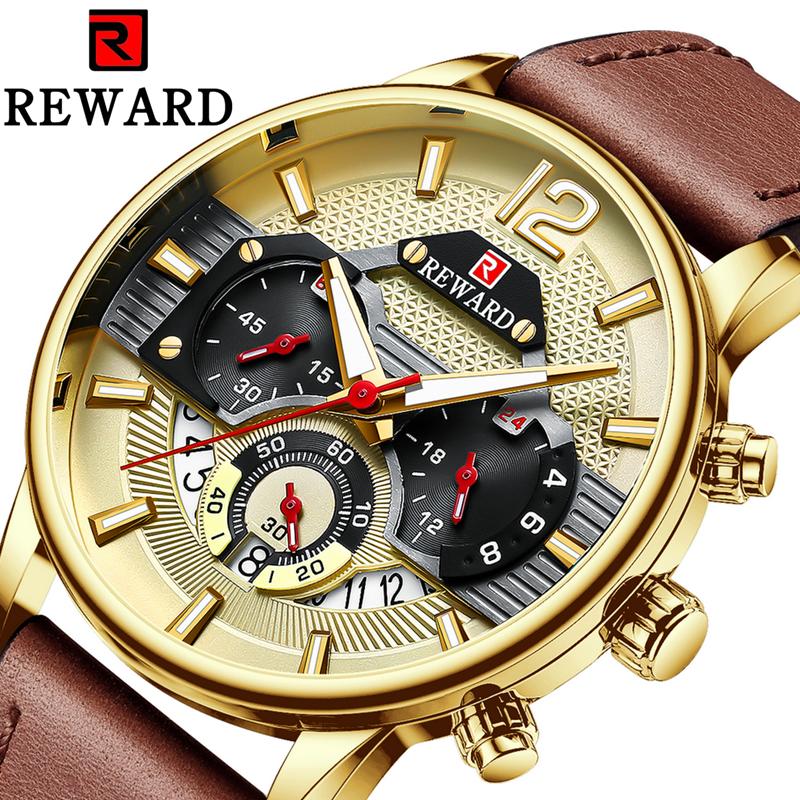 

Новые роскошные мужские часы TOP Brand с коробкой REWARD R RD83009M Мужские кварцевые часы