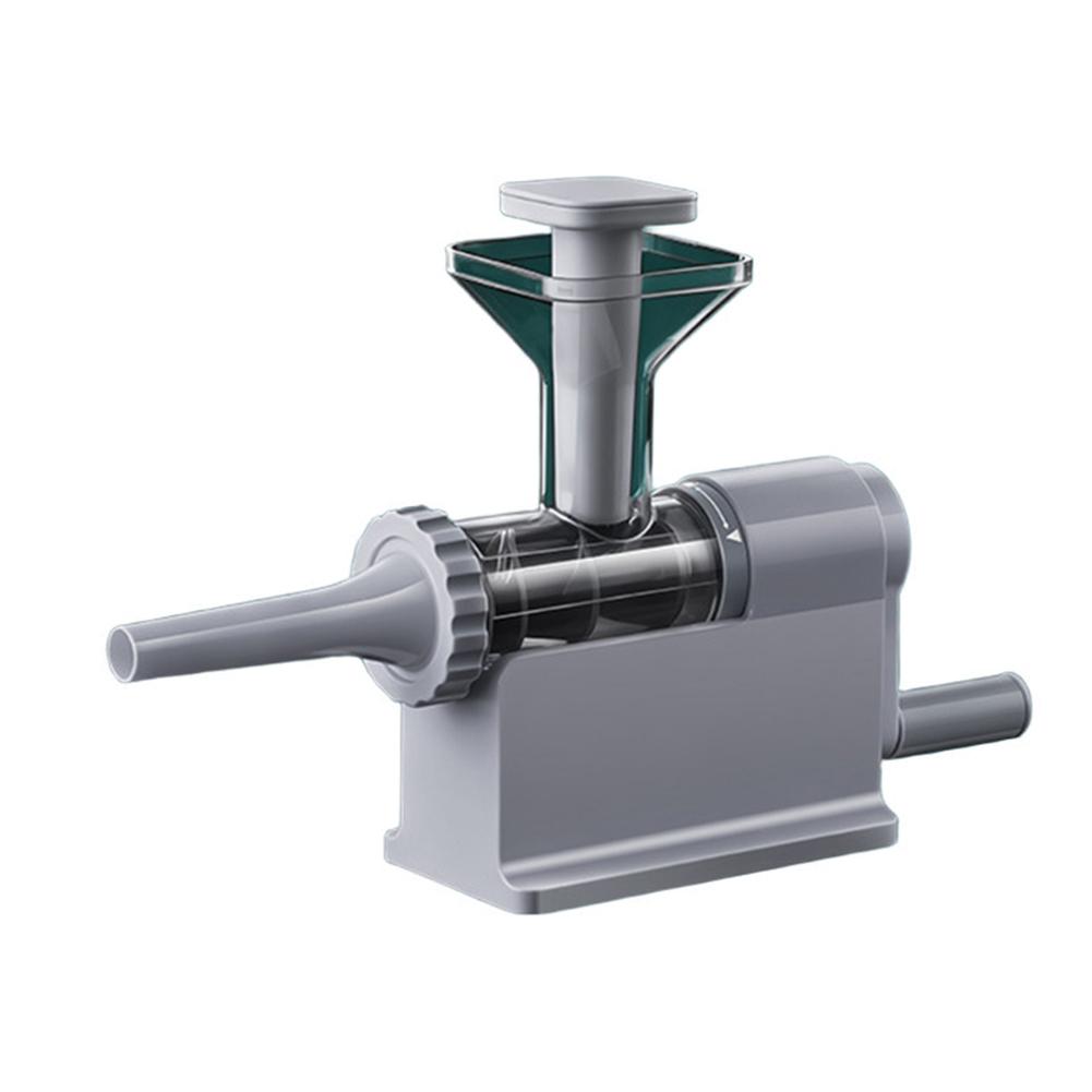 Household Manual Sausage Machine Rotary Meat Stuffer with Enlarged Feed Opening Detachable Components Easy Cleaning серый
