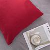 Talos 2Pcs Solid Color King Queen Pillow Case Home Bedroom Bed Cushion Cover Decor