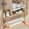Small Item Sorting Tray Mirror Cabinet Expandable Shelf, Plastic Adjustable Layered Divider Storage Rack, Bathroom Accessories Narrow Space