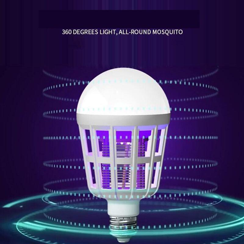 2-Wege-9W/20W LED-Mückenvernichter-Glühbirne LED-Glühbirne Nachtlicht Anti-Moskito Muggen Bug Zapper Garten E27 Stecker AC 220V