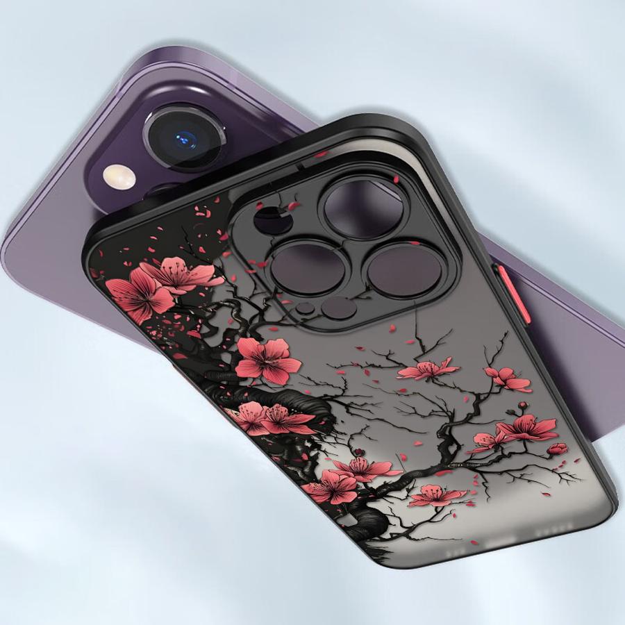 Funda Back Phone Cover Case for iPhone 17 Pro Max 7 8 SE Air 16 Plus XS XR 13 Mini 15 11 14 12 Creative Flower Art
