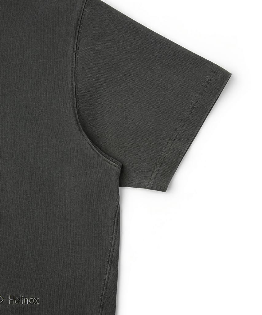 Hellinogseuweeo Dust-Dyed Short Sleeve T-Shirt_Charcoal Gray