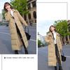 Cotton Coat Long Parka Coat Jacket Women  Autumn Winter Thick Warm Coats Woven Block Trend Hooded White Down Parkas