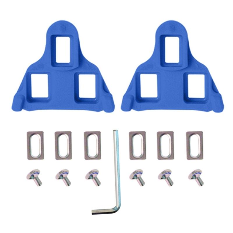 

Regulable Cleat Suit Light weight Antiskid Bike Cleats Cycling Locking Pedals for Enhancing Stability 1 синий