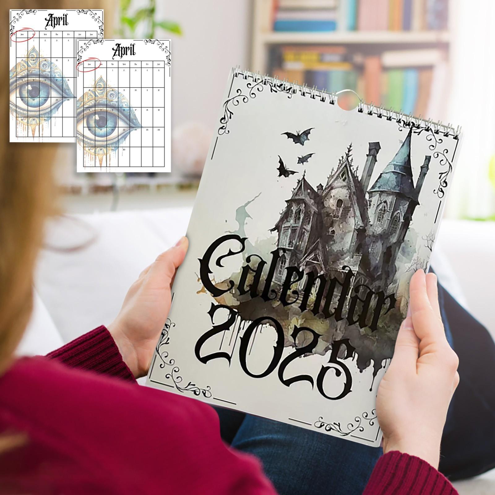 Готический настенный календарь Witchcraft Gothic Castle Calendar One Size — фото 3