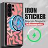 Magnetic Stripes Pattern Case For Samsung Galaxy S25 S24 Ultra S23 S21 S24 S20 FE S22 Plus For Magsafe Matte Hard PC Phone Cover