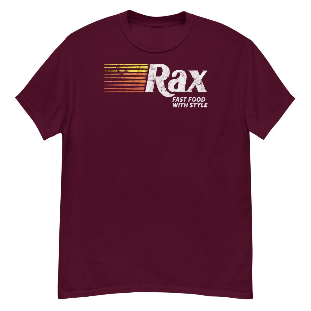 Мужская футболка RAX Fast Food Винтажный стиль Графическая тяжелая футболка футболка футболка Унисекс Футболка XXL