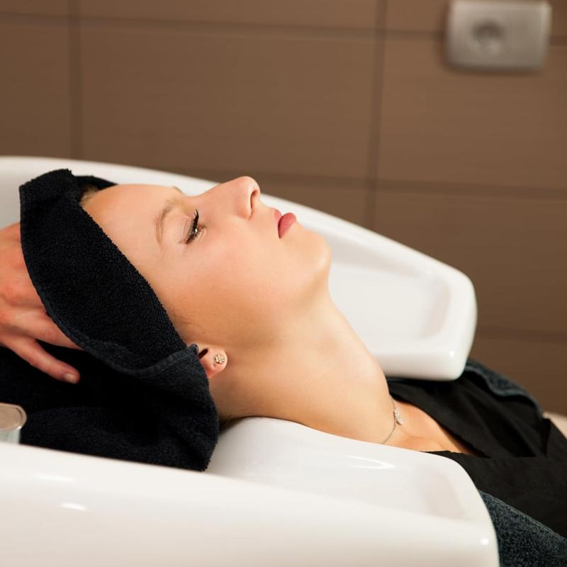 5/2 Pcs Microfiber Salon Towels Black For Hair Stylist Bleach Proof Hair Towel For Home Hotel Beauty Salon