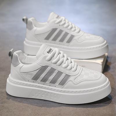 Little White Shoes Men's Spring Breathable Trend Casual Versatile Men's Shoes New Heightening Sports Board Shoes Student Tide Shoes