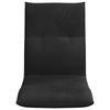 Adjustable Floor Footstool Black Velvet