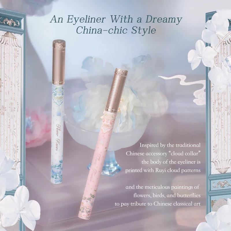 Flower Knows Kolekcja Chmurka Motyla Płynny Eyeliner Długotrwały Pisak Eyeliner Stempel Eyeliner Wodoodporny Makijaż