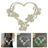Flower Heart Carbon Steel Die Cut Embossing Cutting Dies Stencils For Card Making Scrapbooking Photo Album Memory Book