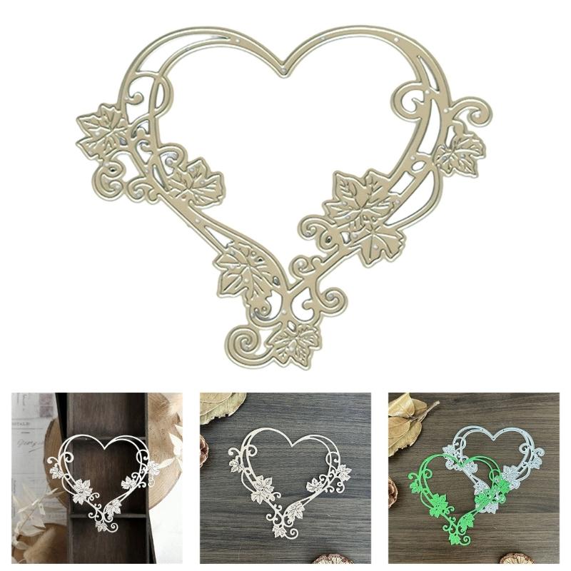 Flower Heart Carbon Steel Die Cut Embossing Cutting Dies Stencils For Card Making Scrapbooking Photo Album Memory Book