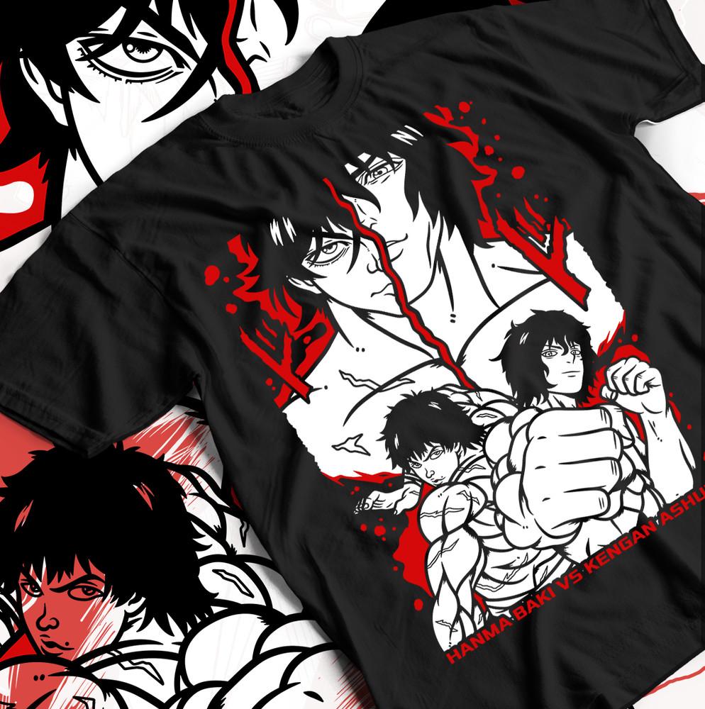Baki Vs Kengan Ashura T-shirt Martial Arts Shirt Gift Anime Fight Graphic Shirt