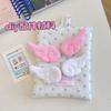 Korean Ins Cute Black And White Angel Wings Pendant Handmade Ornament Patch Brooch Decoration Plush Wing Bag Decoration