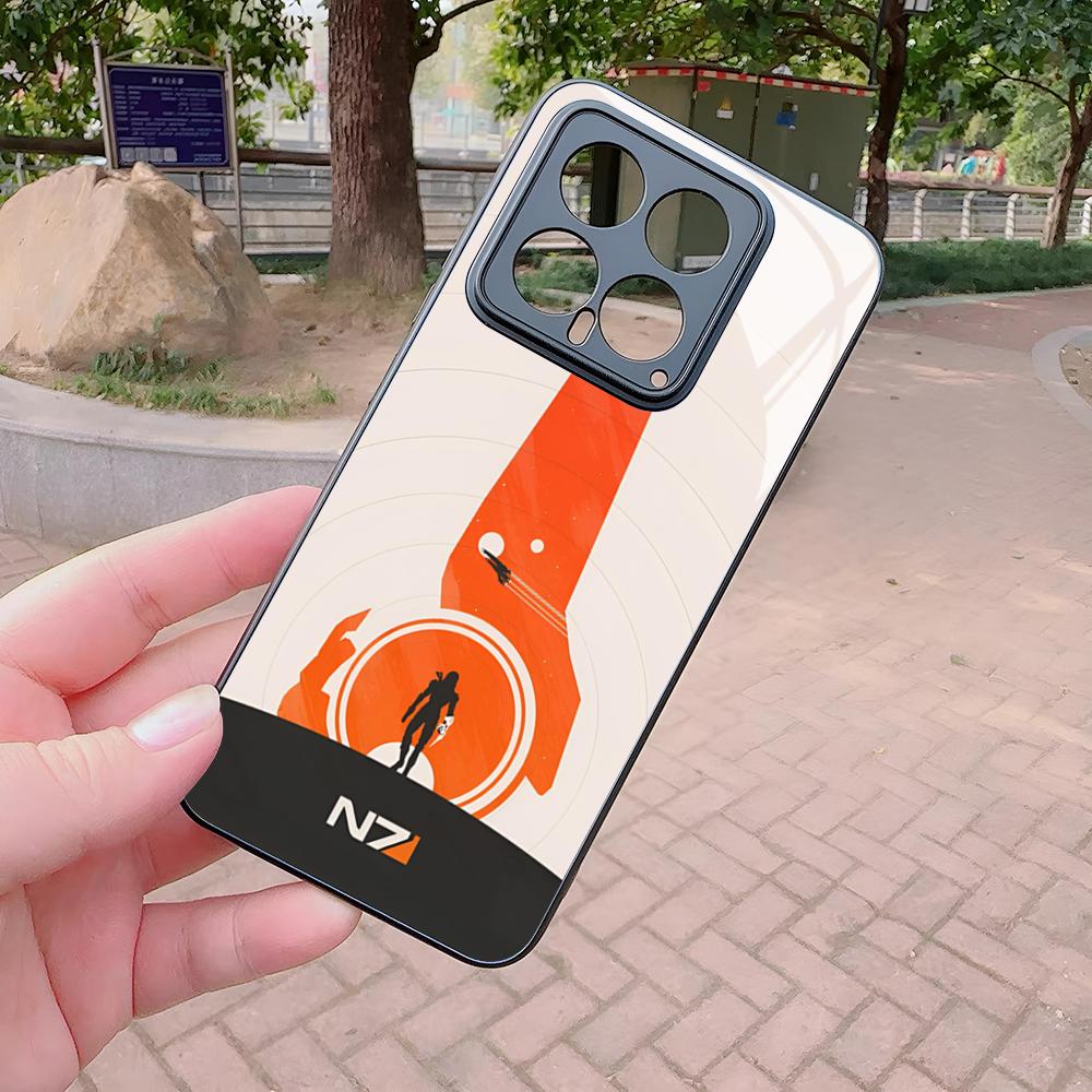 N7 Mass Effect Phone Case for Xiaomi Redmi Note 13 12 11 10 13c 9t 12s 11s 12c Pro glass Cover