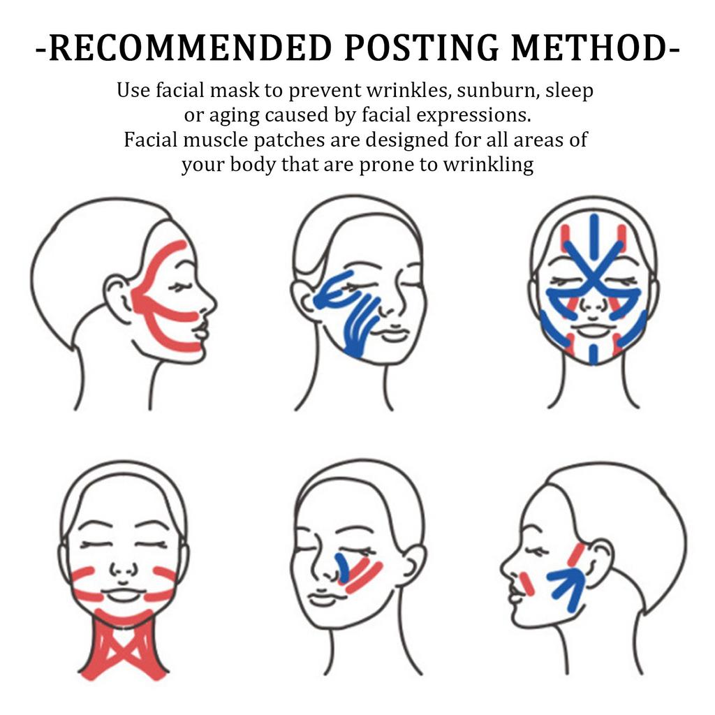 Lifting Facial Tape Lifting Tape Firming Facial Muscle Lifting Tape Smoothing Wrinkles And Lifting Skin Anti-Aging Facial Tape 1 Roll