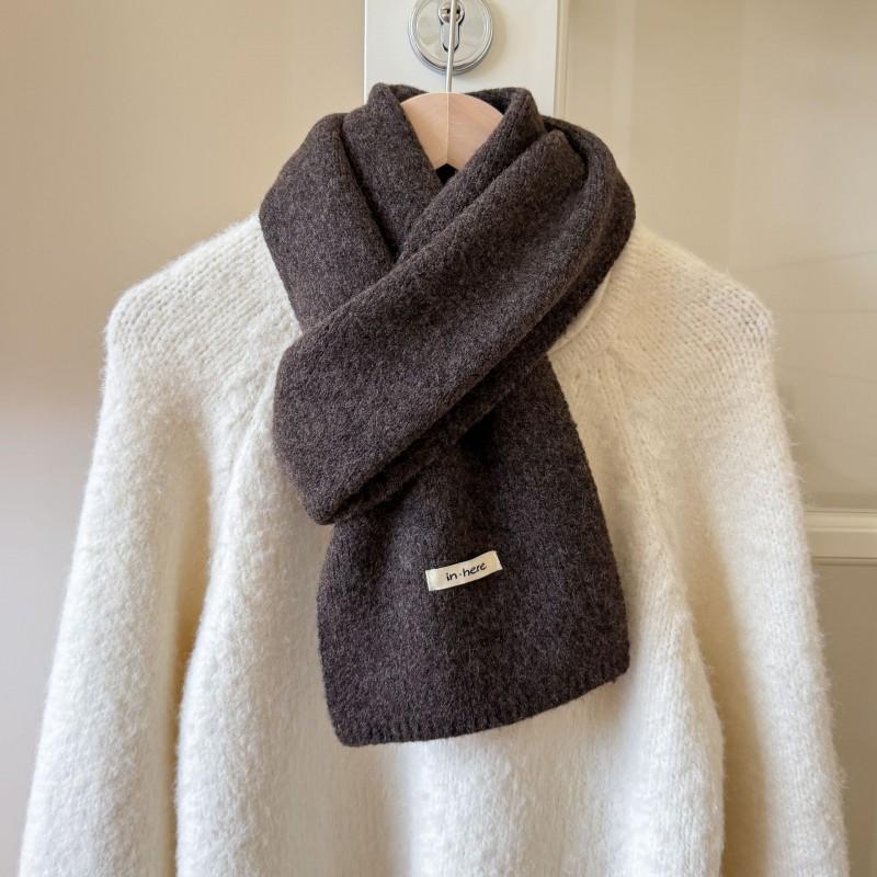 Womens Wool Blend Knit Scarf Thick Warm Long Winter Neck Wrap Students Couples Fashion Accessory