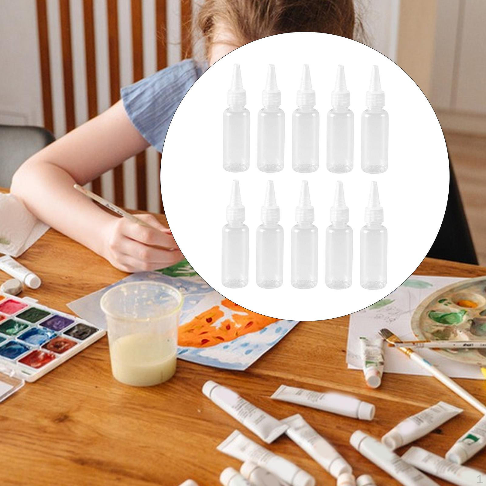 10 Pieces Dispensing Bottles Liquid Dropper Packing Sample Bottle Jars with Portable and 100ML