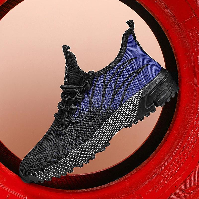 Fashion Men Casual Shoes Breathable Flats Mens Walking Shoes Athletic Jogging Running Mesh Lightweight Sport Sneakers Shoes Zapatillas
