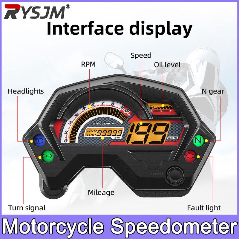 Digital Universal Motorcycle Speedometer For Yamaha FZ S/FZ16/Fz V1/Fazer Speedometer Assembly Meter Tachometer Dashboard
