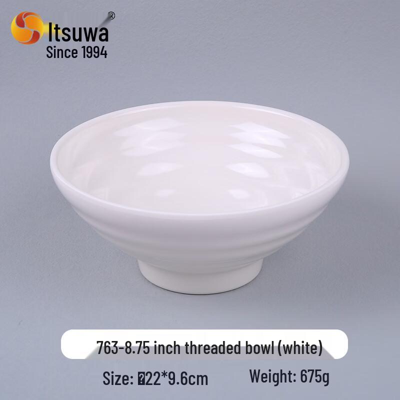 WUHE Commercial-Grade Durable Melamine Noodle Soup Bowl