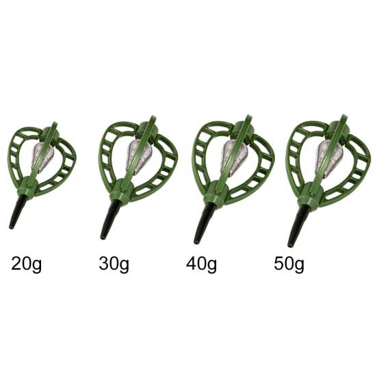 20/30/40/50g Karpfenfutterkorb Outdoor-Angeln Köderkäfig Tackle Werkzeug Zubehör