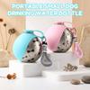 Edelstahl Hundewasserflasche Outdoor Laufen Tragbar Faltbarer Wassernapf Mit Lanyard-Haken Auslaufsicher Haustier Wasser Trinkflasche
