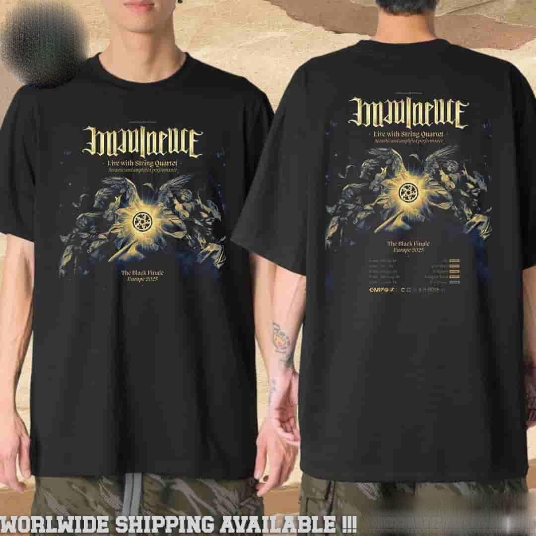 Imminence Band The Black Finale Europe 2026 Tour Dates Merchandise Unisex Tee XXXXL
