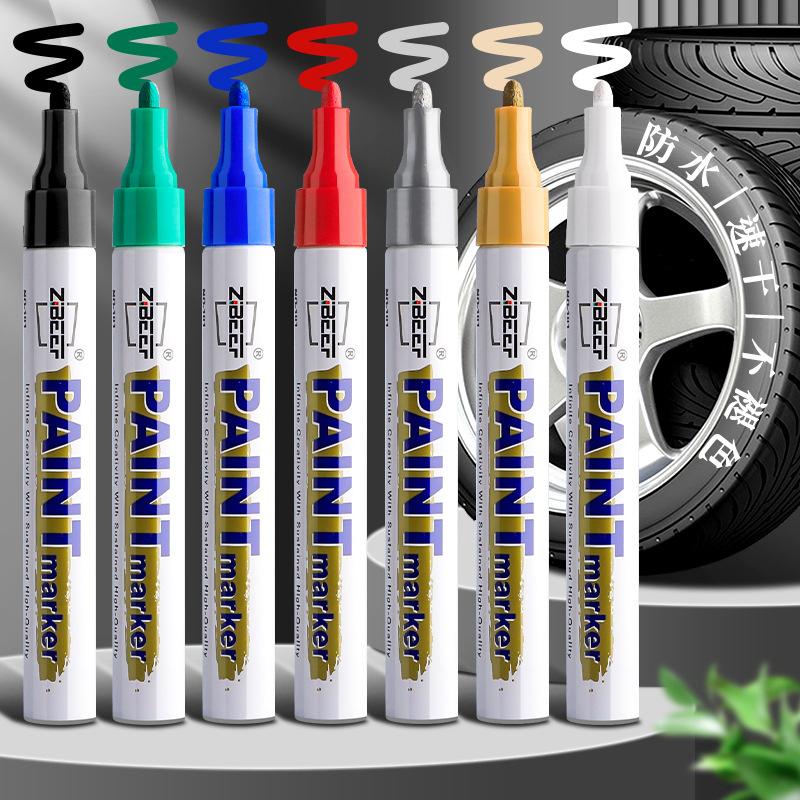 1pc Paint Pen Metal Paint Refill Pen Waterproof Colorful Oil-based Markers Industrial Marking Painting Graffiti Paint Oil Pen