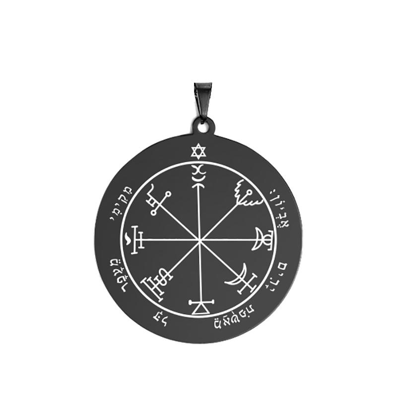 Dawapara Pentagrama lui Jupiter Talismanul lui Solomon Dobândirea Gloriei și a Bogățiilor Pandantiv DIY pentru Colier Accesorii din Oțel Inoxidabil