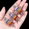 Fashion Jewelry Natur Carv Gemstones Crystal Spiritual Pendulum Crafts Mix Quartz 7 Chakra Crystal Pendulums for Gift