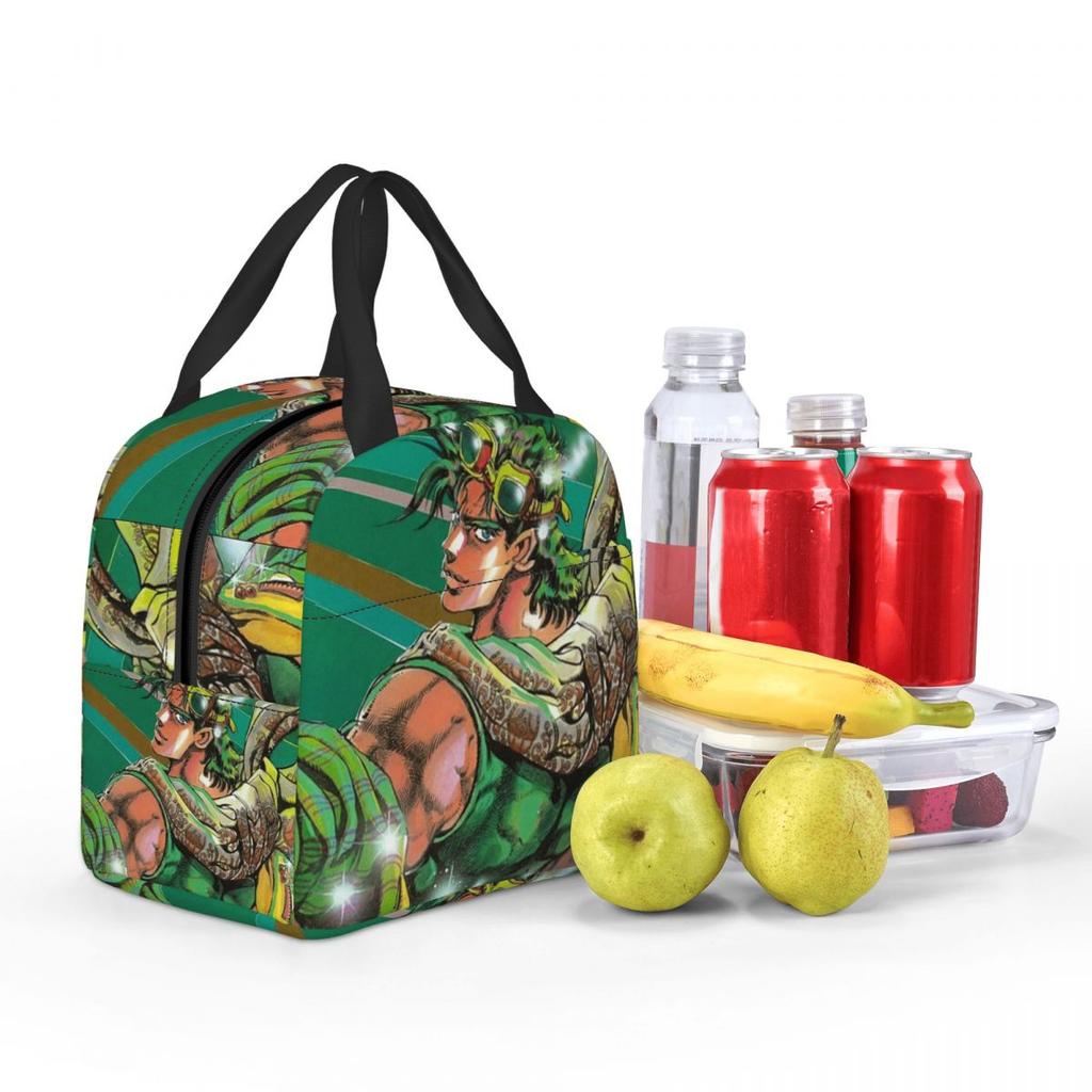 Jojo Bizarre Adventure Joseph Joestar Insulated Lunch Bag for Kids School Cooler Thermal Food Box Tote Lunch Boxes Container