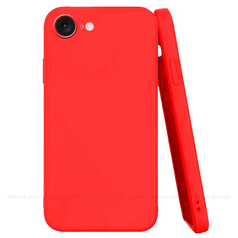 

For iPhone 8 Case Cover iPhone 8 7 SE 2020 2022 Capas Original Liquid Silicone Shockproof Phone Bumper Soft TPU Fundas iPhone 8 For iPhone 8 красный