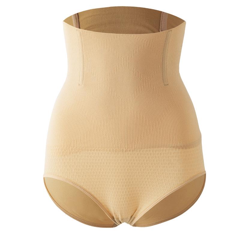 

Бесшовные утягивающие брюки с высокой талией после родов: Женское корректирующее белье для талии, бедер и живота S бежевый