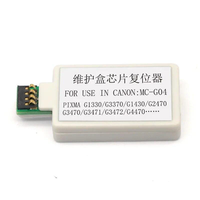 1PCS MC-G04 Tanque de Manutenção Chip Resetter para Canon G1430 G2470 G3470 G3471 G1530 G2570 G3570 G3571 G3572 G3670 G3675 decodificador