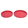 Zestaw 2 szt. Czerwona Okrągła Taca Filiżanka do Herbaty Talerz na Owoce Deser Taca do Serwowania dla Hotelu Restauracji Domu