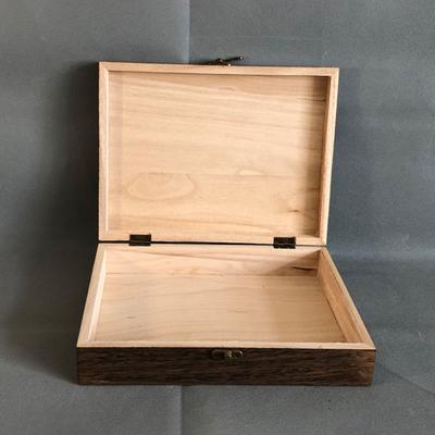 Wood Retro Lockable Storage Box Drawer/Flip Type Dust-Proof Treasure Chest Exquisite Vintage Tea Box Home Office