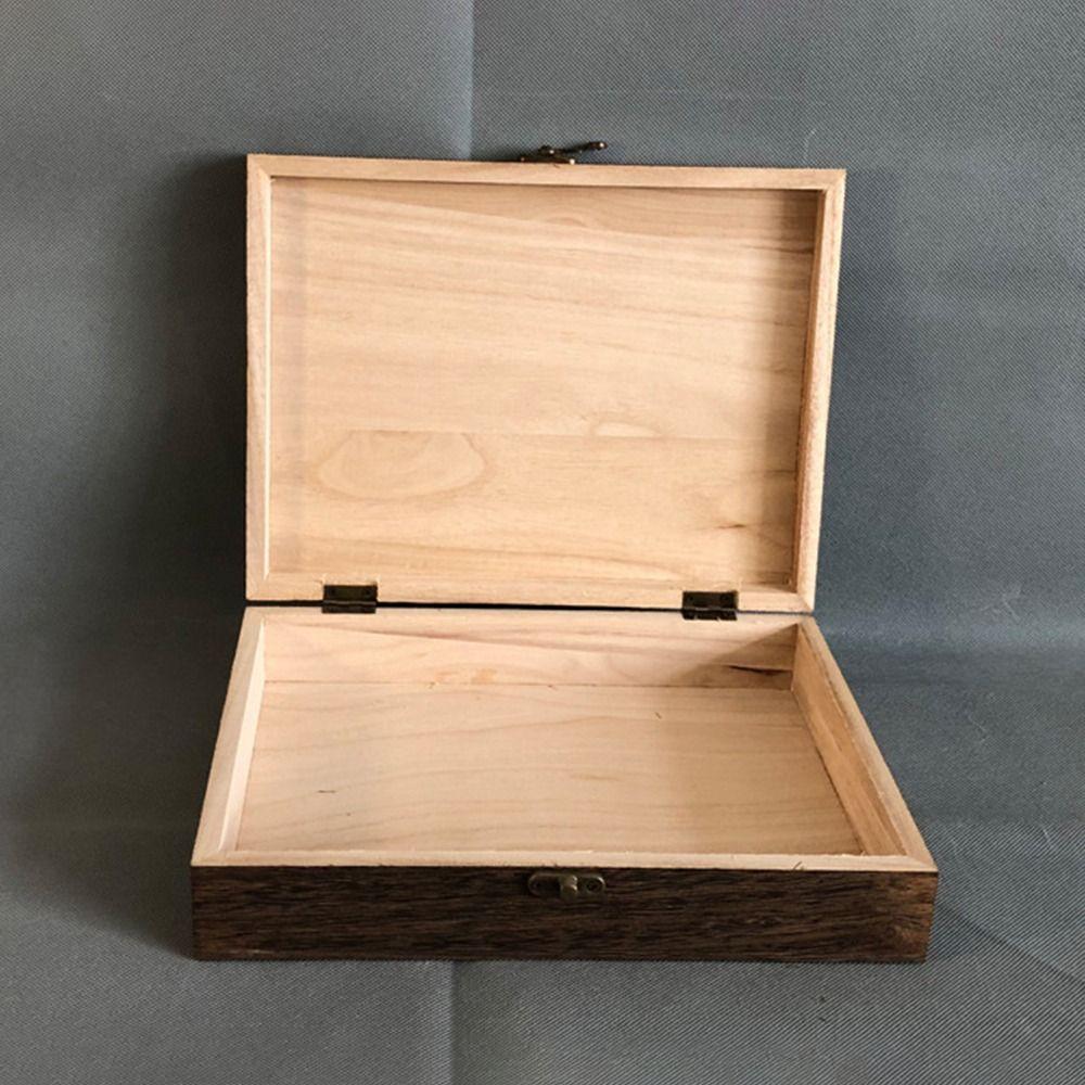 Drawer/Flip Type Tea Box Wood Treasure Chest Crafts Jewelry Case  Home Office