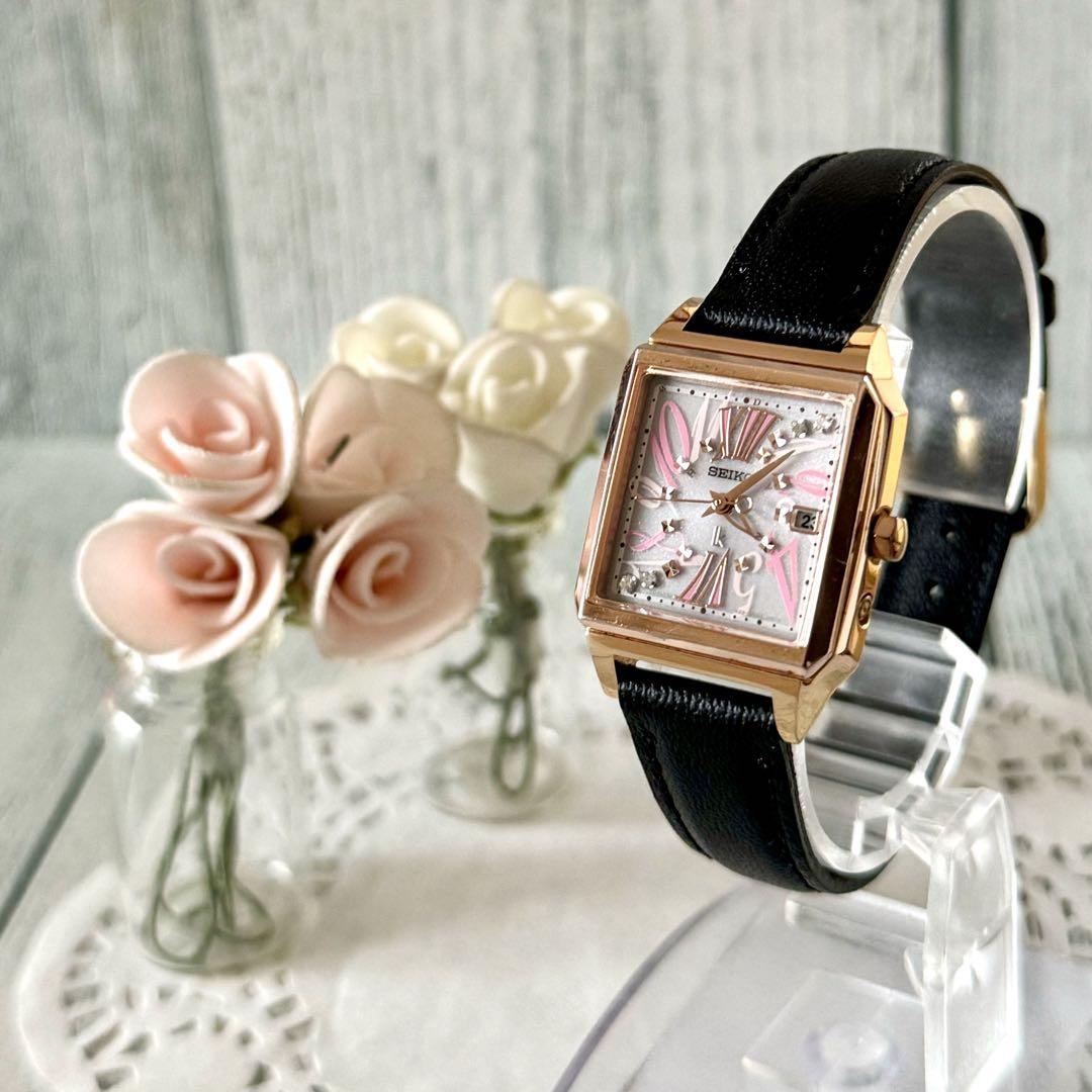 

[USED] Limited Edition SEIKO Lucia Watch 1B22-0AL0 Radio Solar Gold