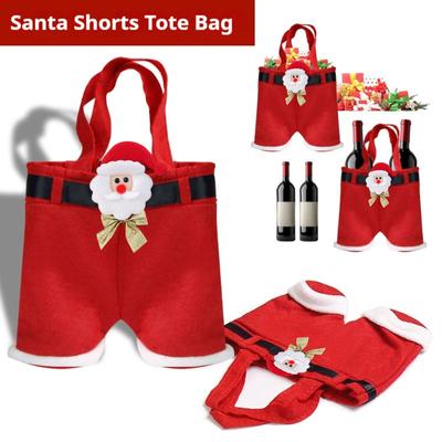 Schleife Dekoration Weihnachtshose Claus Hose Geschenktüte Süßigkeitentüte Geschenktüte Kinder Urlaub Snacktüte Geschenktüte