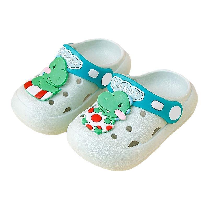 Rutschfeste Sommerhausschuhe für Kinder: Indoor-/Outdoor-Zehenschuhe mit Löchern für Baby- und Kleinkinder, weiche Sohle.