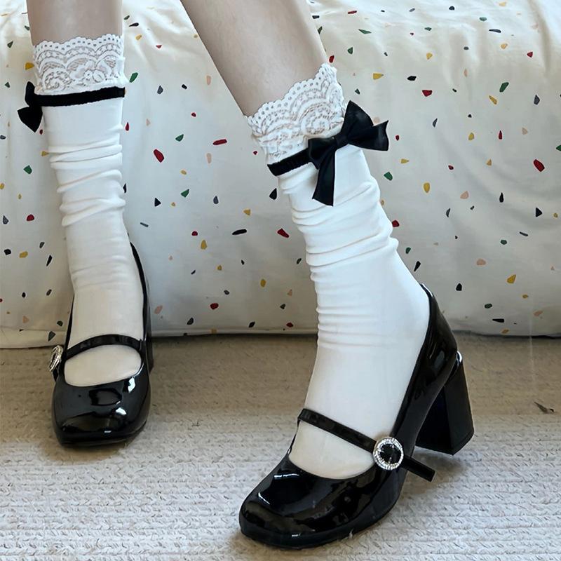 Reiche Tochter-Gefühl! Mary Jane High Heels Damen Französisches Temperament Schwarz Wort mit Quadratkopf Lichtmündung Dicker Absatz Einzelne Schuhe