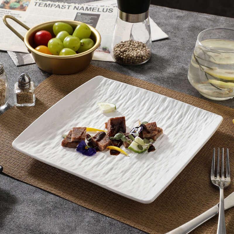 Zhishi European Stone Pattern Ceramic Plate