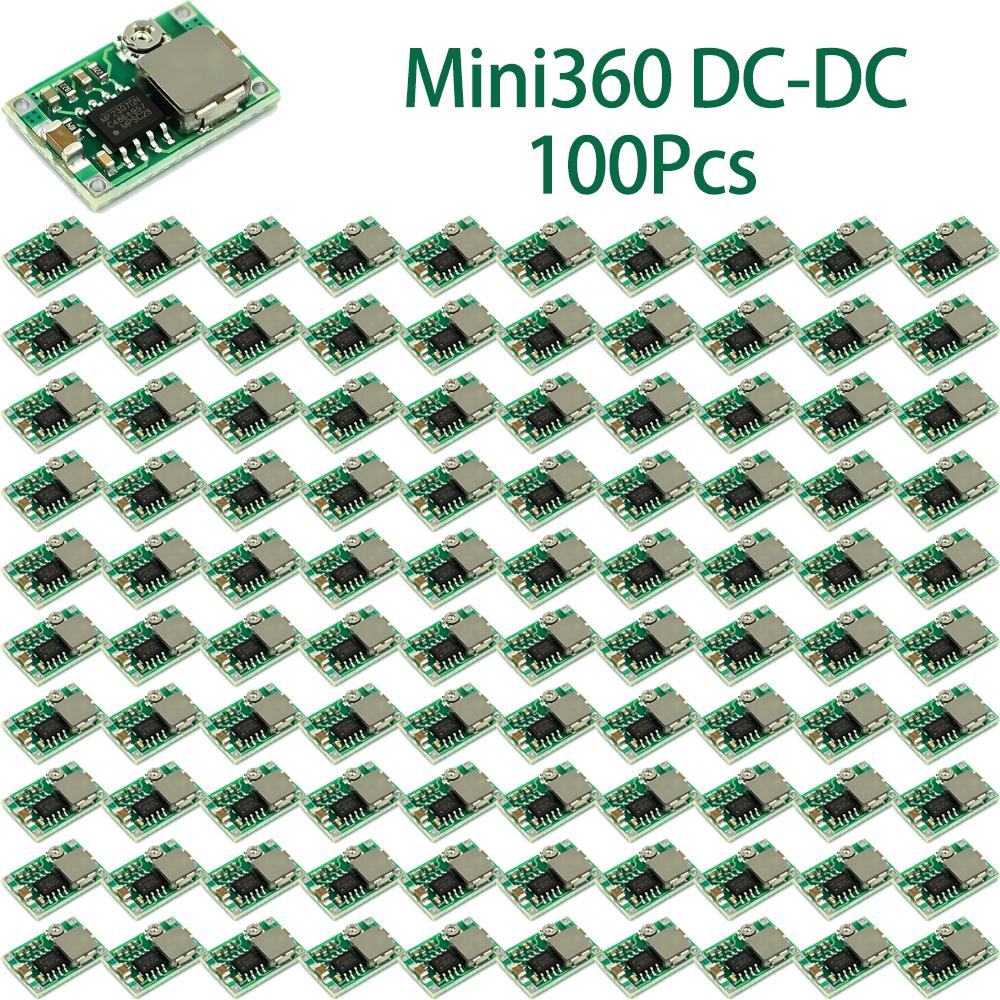 10/20/50/100Pcs Mini360 DC-DC Buck Module, Mini Power Regulator for Car and RC Model, Upgraded Alternative to LM2596