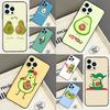 Cute Avocado Phone Case For iPhone 17 Pro Max 15 13 12 11 14 16 Pro Max Plus Mini 16e 17 Air Back Cover