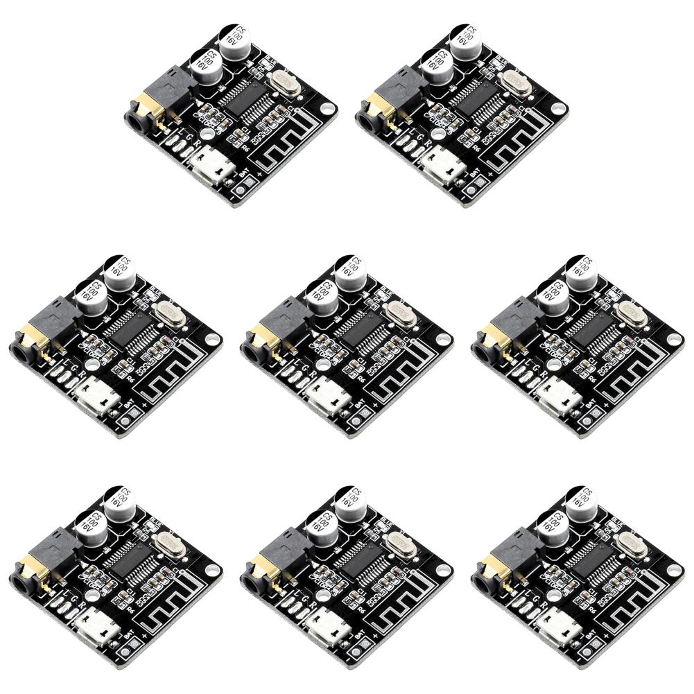 MP3 Lossless Decoder Board Bluetooth-Compatible 4.1/5.0 3.5mm Audio Aux Decoding Player Amplifier Board Micro USB 5V Powered