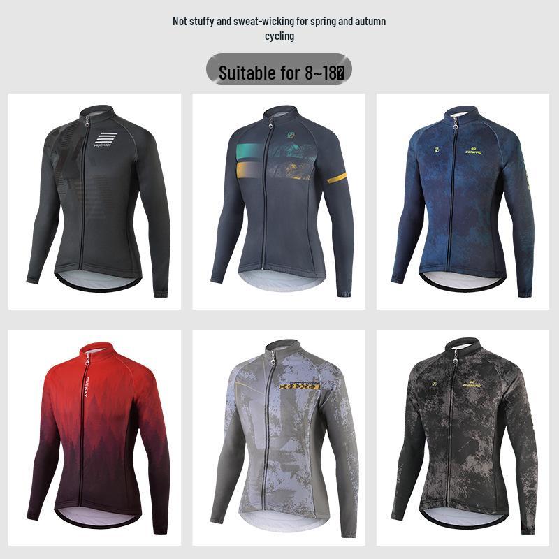 NUCKILY Men's Fleece Cycling Suit - Warm Autumn/Winter Pants for Mountain & Road Biking